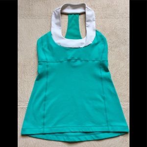 Lululemon “Scoop Me Up” Tank Top, Sz 4, Teal Green